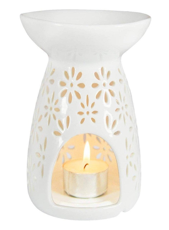 HwaGui - Ceramic Tea Light Holder & Wax Warmer, Aromatherapy Essential Oil Burner, Great Decoration for Living Room, Balcony, Patio, Porch and Garden - Image 1