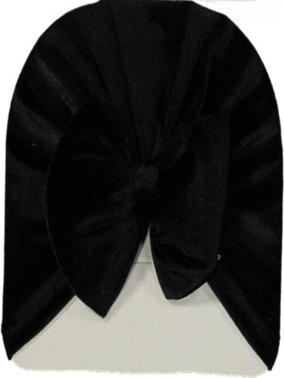 Bilge Trend Bow Velvet Baby Bonnet