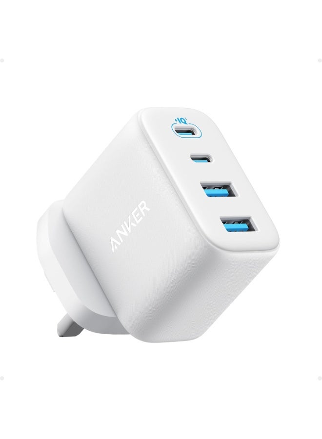 Anker Zolo USB C Charger Block, 4-Port Wall Adapter with 50W Max Output, 2 USB-C and 2 USB-A, Compact and Stable, For iPhone 17/16 Series, MacBook, iPad, Galaxy, and More (White, Cable Not Included) - Image 1