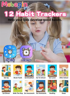 MEBEGIN 2.8 Inch Kids Educational Smartphone with 8GB SD Card Lanyard, Multi-functional Toddler Phone, with Dual Camera, Game, Music Player, Travel Toy Preschool Learning Toy for Kids Birthday Gift Aged 3+  - Image 5