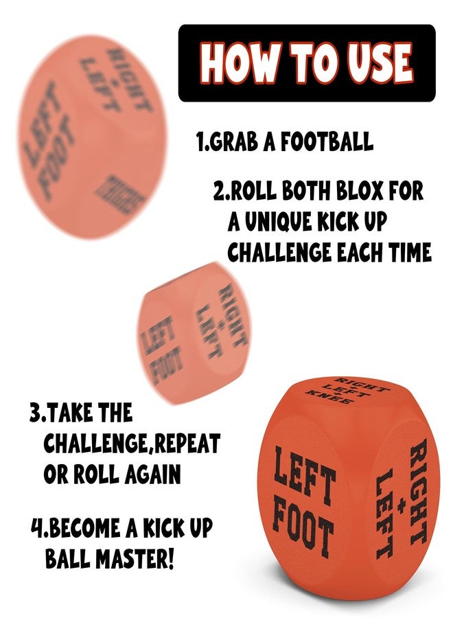 Qumic Soccer Gifts for Boys 8-12 - 2PCS Soccer Training Equipment Dice Games Cool Soccers Toys Stuff and Accessories for Teenage Boys Girls 8-12-14-16, Sports Gifts for Birthday & Stocking Stuffers - Image 3