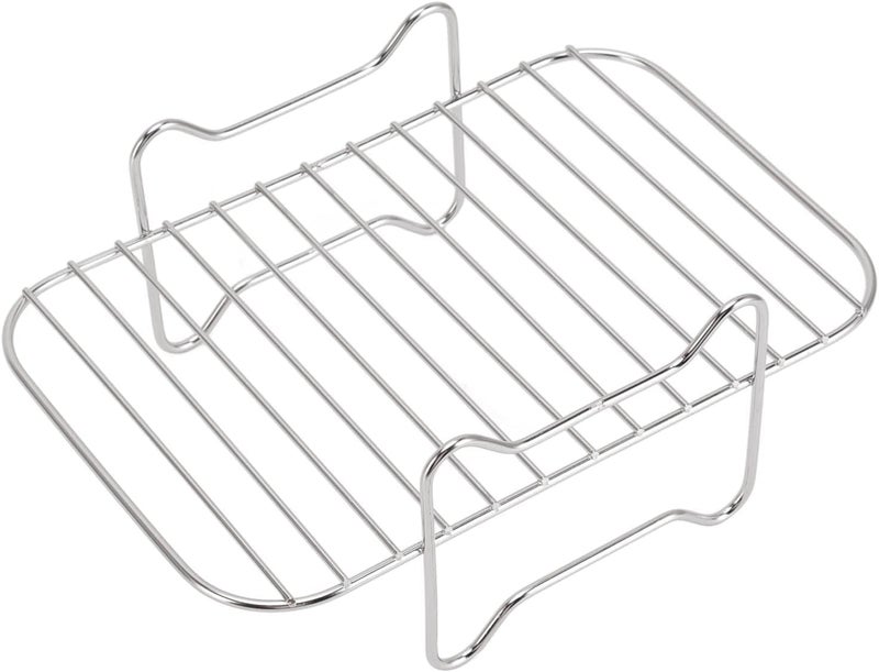 Air Fryer Rack, Cooling Baking for Double Basket, Barbecue for Oven Cooking BBQ - Image 1