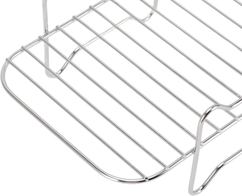 Air Fryer Rack, Cooling Baking for Double Basket, Barbecue for Oven Cooking BBQ - Image 2