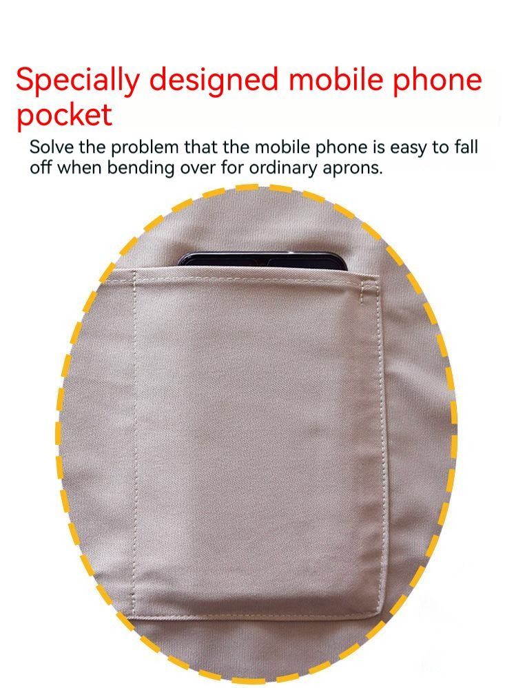 2-Piece Apron Set, Women's Waterproof Apron Set, with Pockets and Adjustable Cooking Apron Kitchen Apron for Baking and Home Cleaning. - Image 4