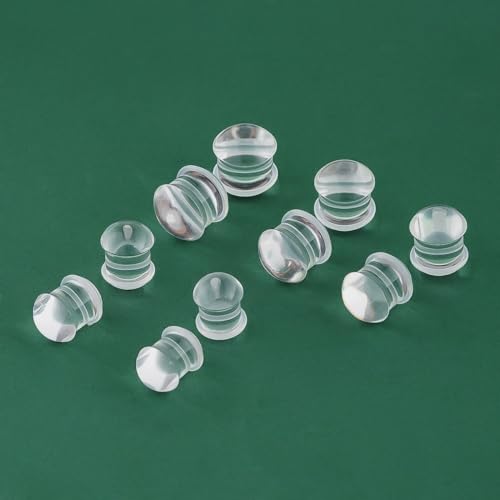 TBOSEN Precise Dimensions Set Color Acrylic O-Ring Ear Plugs Tunnels Gauges Stretcher Piercings Kit - Image 4