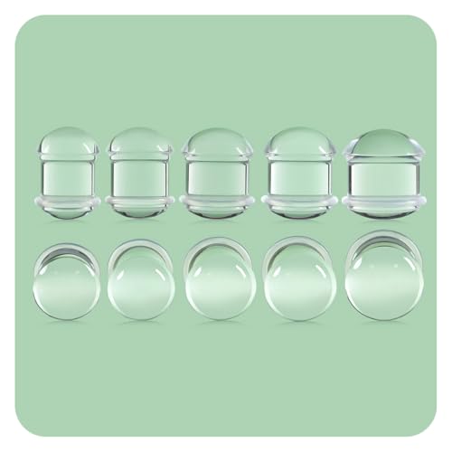 TBOSEN Precise Dimensions Set Color Acrylic O-Ring Ear Plugs Tunnels Gauges Stretcher Piercings Kit - Image 1