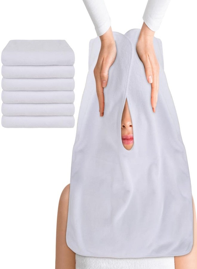 SINLAND Microfiber Esthetician Towels for Facials Mask Removing Face Wrap Soft Facial Cloth with Split Design Spa Towels for Facial Steam Massage and Cleansing - Image 1