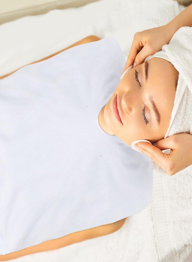SINLAND Microfiber Esthetician Towels for Facials Mask Removing Face Wrap Soft Facial Cloth with Split Design Spa Towels for Facial Steam Massage and Cleansing - Image 3