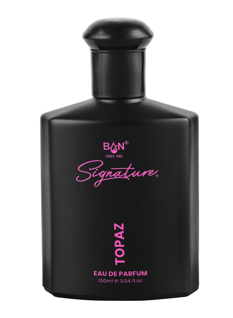 Signature Topaz Eau de Parfum for Women Long Lasting Luxury Perfume, 100ml - Image 1