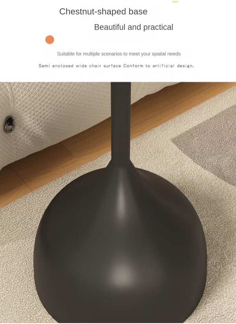 MIXDE - Coffee Table, Nordic Sofa Side Decorative Small Space Living Room Bedroom Patio, Vintage Metal End Table, Metal Iron Outdoor Round Table Weather Resistant Anti-Rust Outdoor, 40*60CM - Image 1