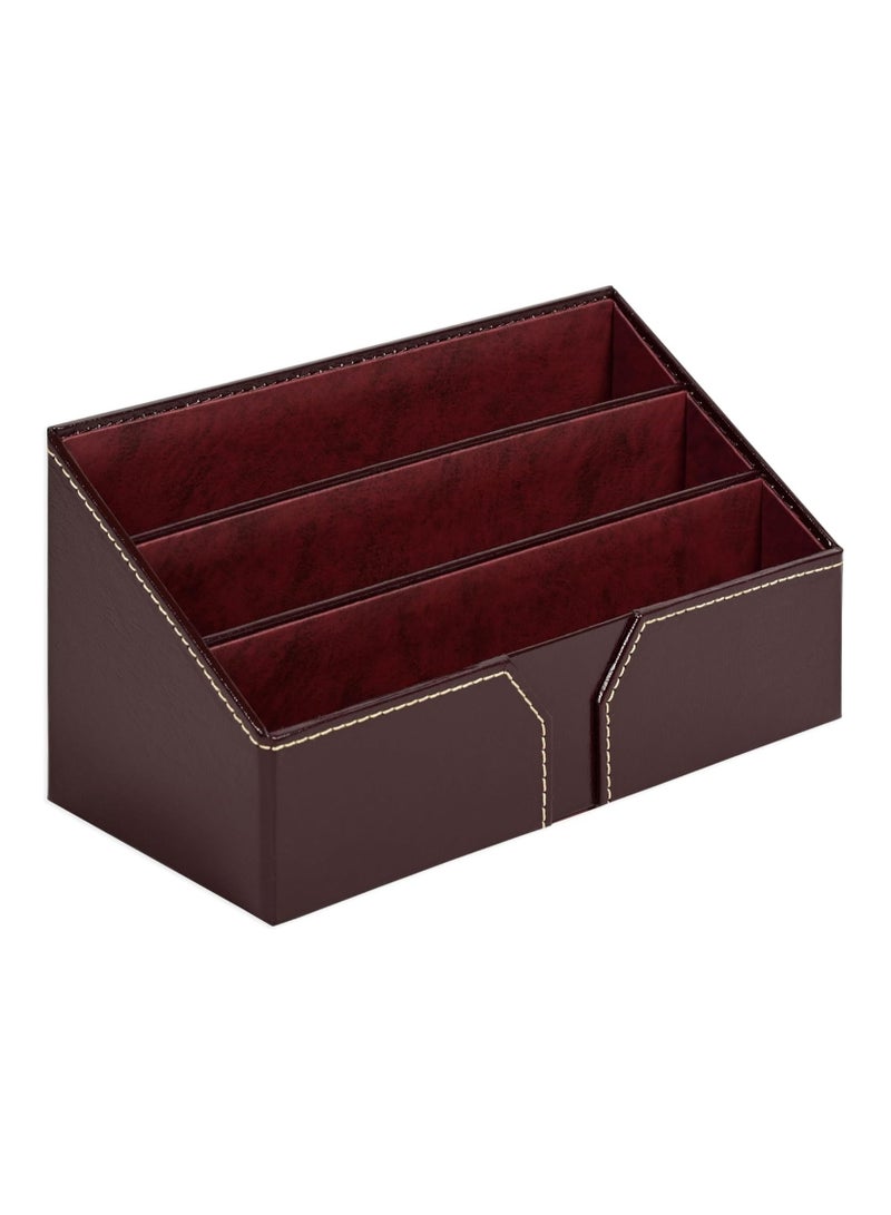 FIS طقم مكتب تنفيذي من FIS مكون من 9 قطع مصنوع من الجلد الصناعي، لون بورجوندي - FSDSEXB221BU - Image 4