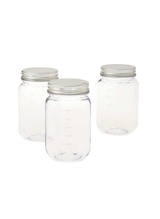Celebrate It Craft Smart MICHAELS 16oz. Plastic Mason Jars by Celebrate It™, 3ct. - Image 1