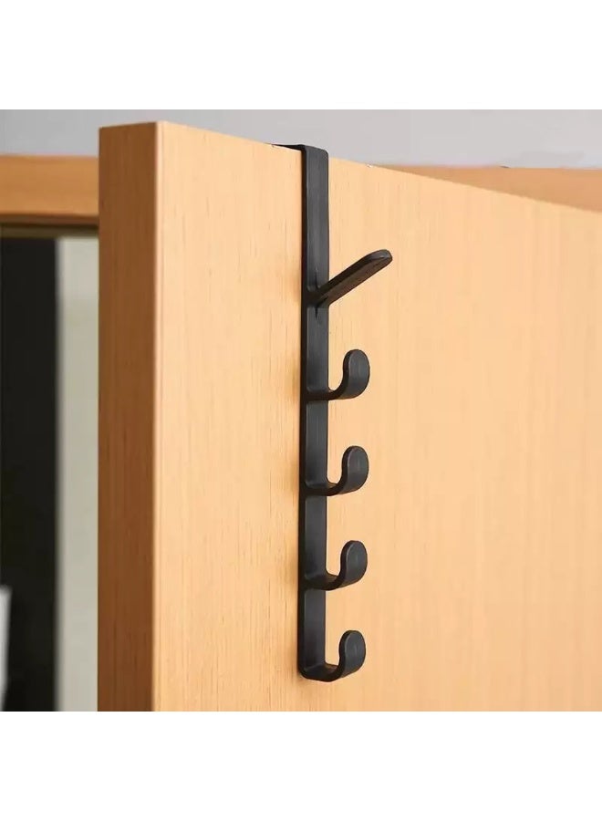 Sunspire 5 Tier Door Hook Organizer Hooks Backpack Tote Door Hooks, 2 pack (White)  - Image 5