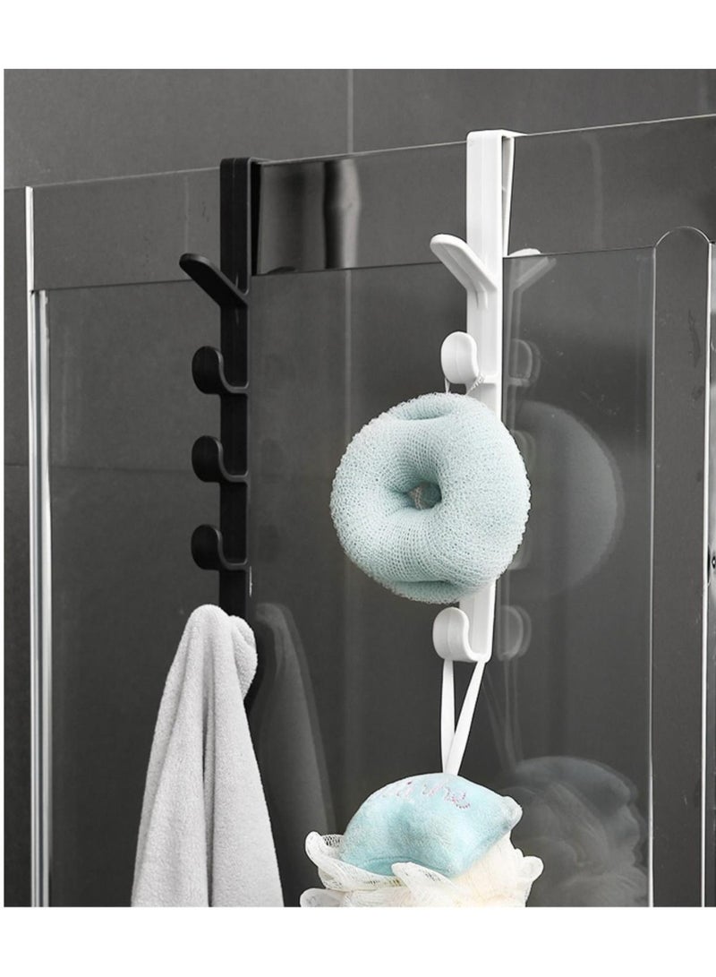 Sunspire 5 Tier Door Hook Organizer Hooks Backpack Tote Door Hooks, 2 pack (White)  - Image 4