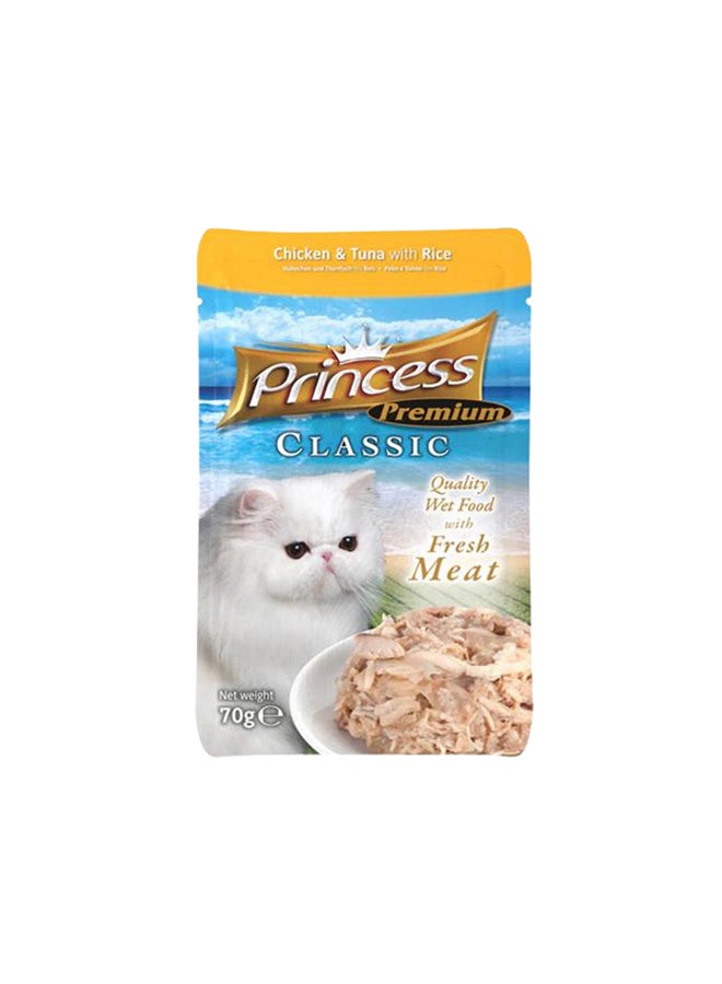 Princess Premium Classic Pouches Chicken and Tuna with Rice 70g