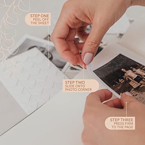 La Lente Photo Corner Stickers - 240 Adhesive Picture Mounting Corners for Scrapbooking and Photo Albums, Acid-Free and Easy to Use - Image 3