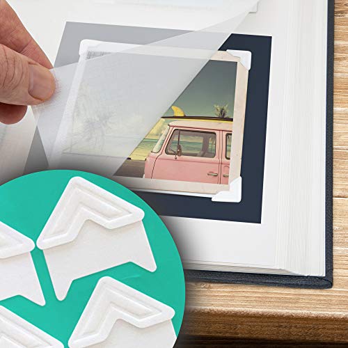 La Lente Photo Corner Stickers - 240 Adhesive Picture Mounting Corners for Scrapbooking and Photo Albums, Acid-Free and Easy to Use - Image 1