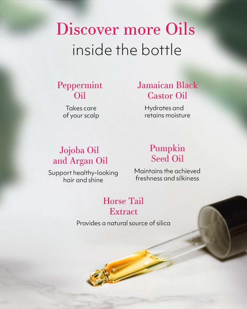 Leven Rose Organic Rosemary Hair Growth Oil with Castor, Rosemary, Peppermint, Jojoba, Argan, Pumpkin Seed, Horse Tail Extract, Evening Primrose for all Hair Types, Natural, 2 oz - Image 3