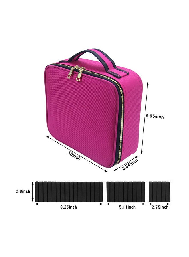 NIBEMINENT Portable Cosmetic Organizer Pink - Image 2