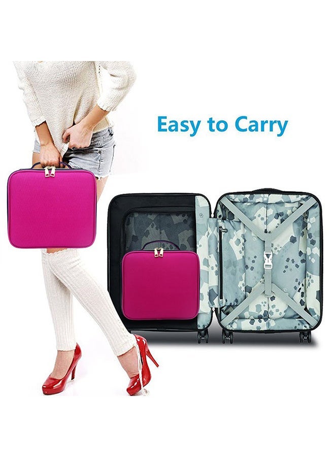 NIBEMINENT Portable Cosmetic Organizer Pink - Image 3