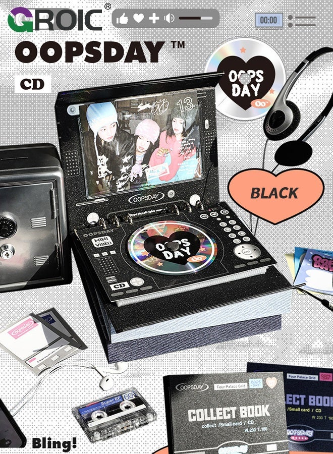 GROIC Large Photo Album , Self-Adhesive Scrapbook for DVD Storage and Photo Display, Decorative Memory Book with Protective Pages,Photocard Album Holder Book For Idol - Image 2