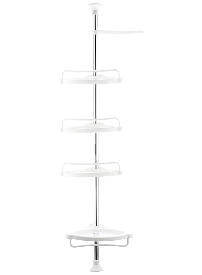 erorex 4 Layer Plastic Corner Storage Shelf For Bathroom And Kitchen. - Image 2