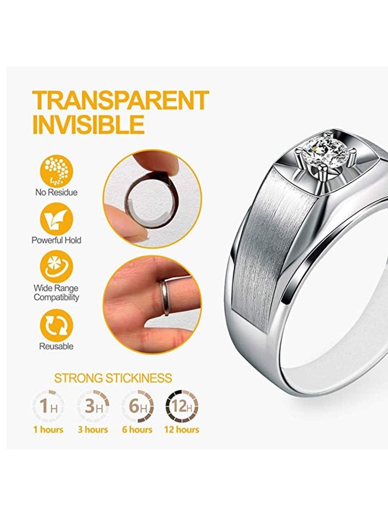 SYOSI Invisible Ring Size Adjuster 3 Sheets for Loose Rings, Ring Sizer for Fixing Wide Rings, Jewelry Ring Guard Ring Smaller Spacer Loose Ring Tightener Ring Multi-Size Ring Sizer - Image 4