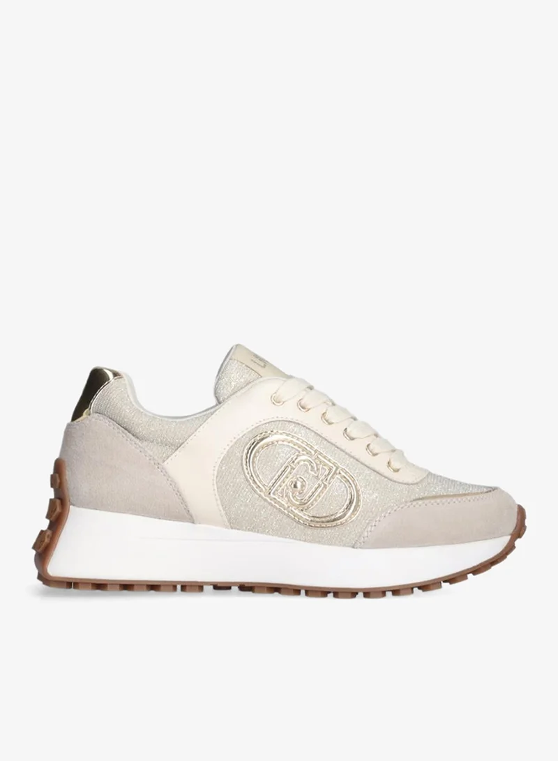 Liu Jo Beige lurex sneakers