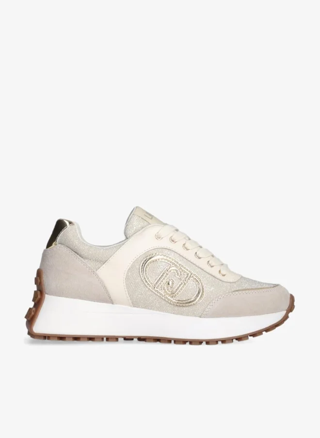 Liu Jo Beige lurex sneakers