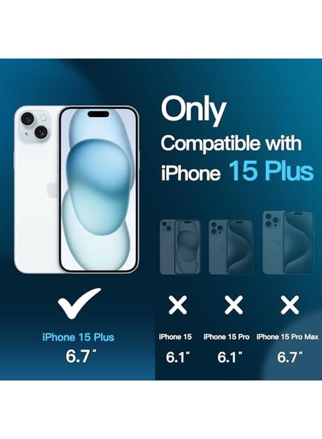 جي تيك واقي شاشة لهاتف آيفون 15 بلس مقاس 6.7 بوصة مع واقي عدسة الكاميرا بدون فقاعات وأداة تثبيت سهلة وفيلم زجاجي مقوى شفاف عالي الدقة عبوة من 3 قطع لكل منها - Image 2