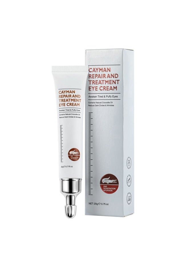 Crocodile Repair And Treatment Eye Cream, Awaken Tired And Puffy Eyes, Containing Crocodile Oil Reducing Dark Circles And Wrinkles, 20g/PC (1PC) - Image 1