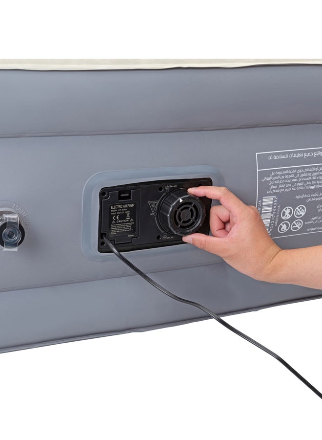 السنيدي، مرتبة هوائية، سرير هوائي، كاكي، مقاس191*99*46 سم - Image 4