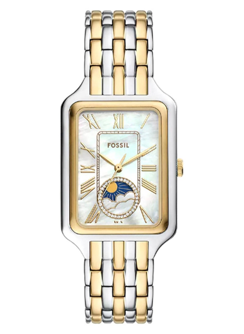 FOSSIL Women Raquel Sun Moon Multifunction Two-Tone Stainless Steel Watch - Image 1