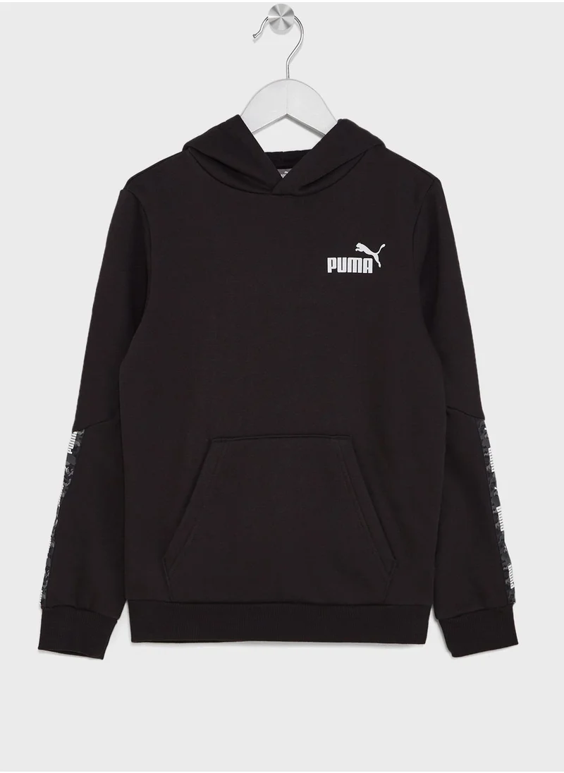 PUMA Kids Essential Tape Camo Hoodie Fl