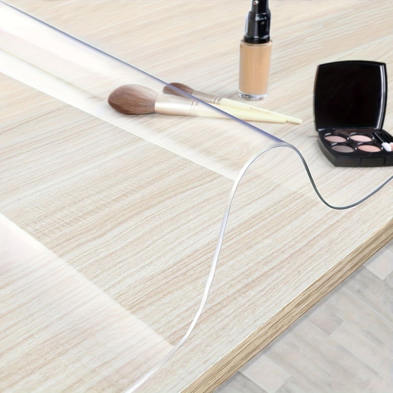 1mm PVC Transparent Tablecloth Scratch Heat Resistant Protective Film Dining Coffee Table 90x160cm - Image 5