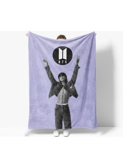 Erays Home Erayshome Bts Jungkook Patterned Printed Polar TV Blanket 