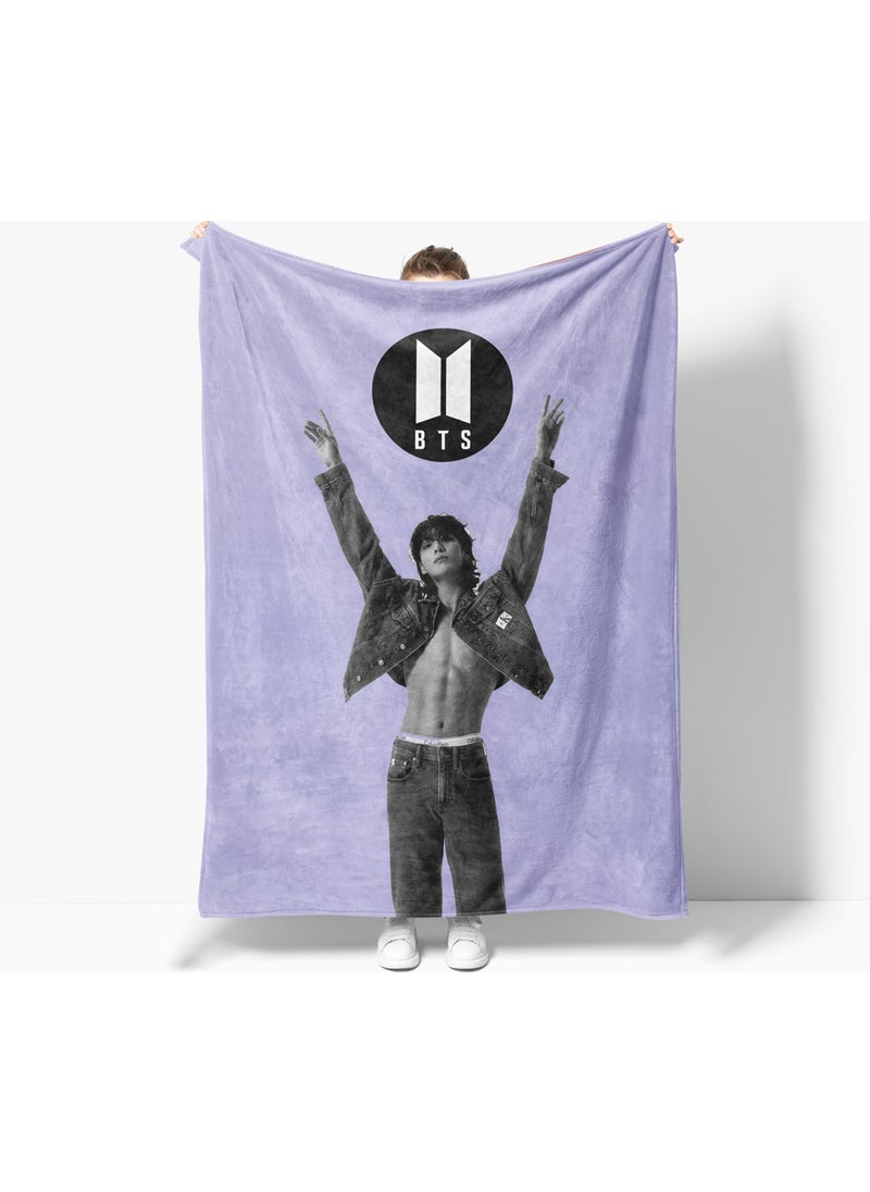 Erays Home Erayshome Bts Jungkook Patterned Printed Polar TV Blanket 