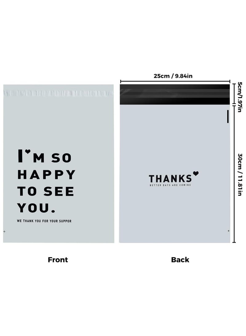 Poly Mailers 25x35CM 100 Pcs Shipping Bags for Clothing Mailing Bags with Strong Self-sealing Adhesive Waterproof and Tear-Proof Shipping Bags - Image 2