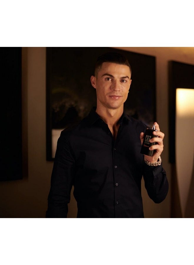 كرستيانو رونالدو - CR7 كريستيانو رونالدو جيم أون - عطر كولونيا أو دو تواليت للرجال - برائحة البابايا والثلج والأرز وخشب الكشمير - مجموعة عطور أصلية للرجال - 1 أونصة - Image 1