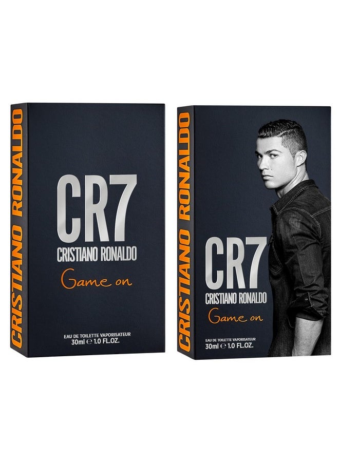كرستيانو رونالدو - CR7 كريستيانو رونالدو جيم أون - عطر كولونيا أو دو تواليت للرجال - برائحة البابايا والثلج والأرز وخشب الكشمير - مجموعة عطور أصلية للرجال - 1 أونصة - Image 1