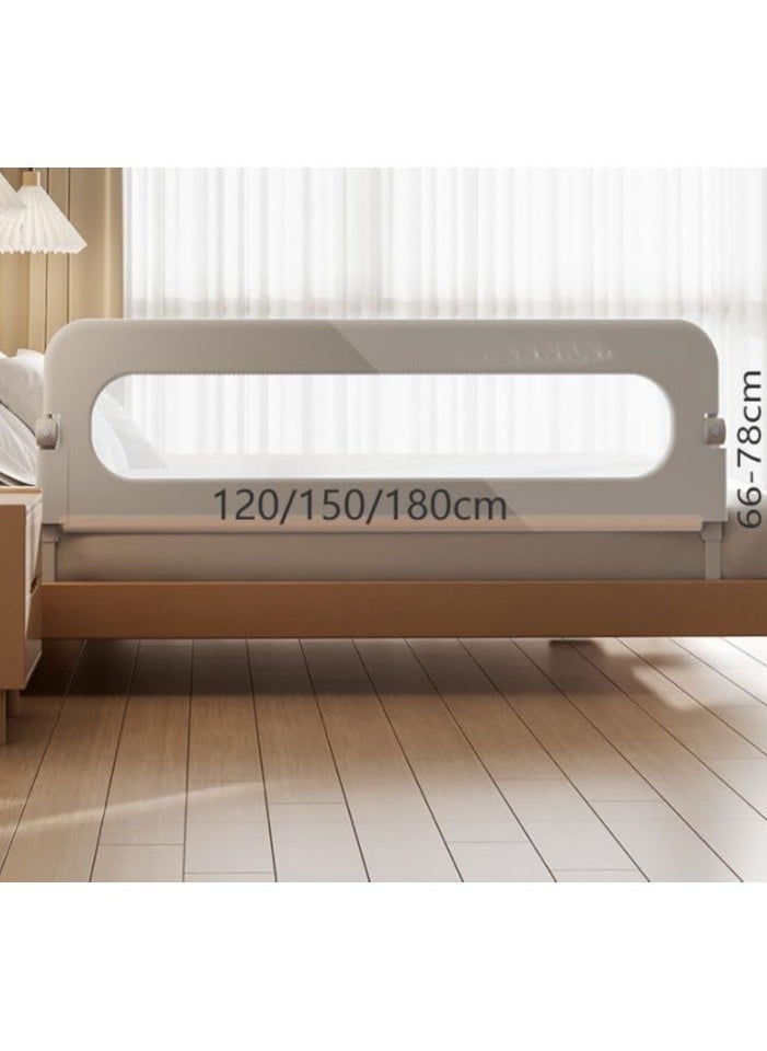 MIXDE - Bed Guard Rail for kids,Button Folding Crib Bed Guard Rail,Toddler Safety Protection Guard,Folding Anti-Fall Beds Mesh Guard Rail,180 °Button Folding,2 Speed Adjustment,for Baby,Elderly（1.8 m） - Image 1
