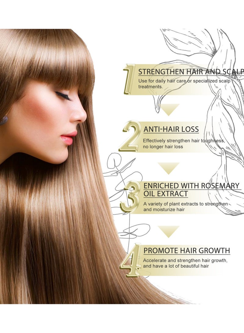 EELHOE Natural Hair Growth Oil â€“ Boost New Hair Growth & Strengthen Follicles with Caffeine, Biotin, Castor, Argan, and Coconut Oils | Effective Hair Mask for Increased Hair Density - Image 3