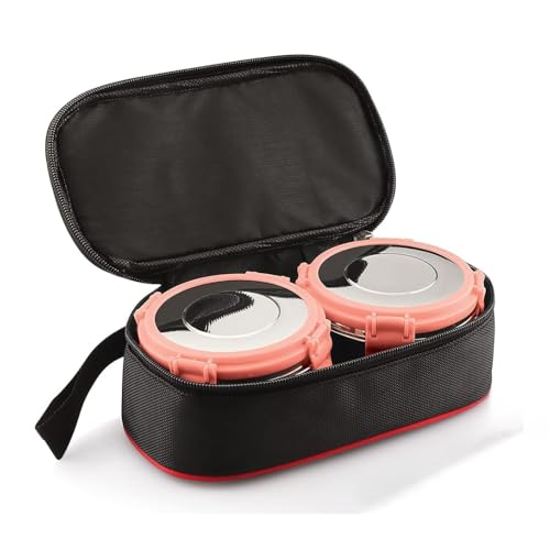 MARU Stainless Steel Lunch Box Set of 2, 350ML - Leakproof Tiffin with Insulated Bag for Kids & Adults, Perfect for School & Office Use. Muti-Containers Compartment for Foods, Snacks & Fruits - Image 1