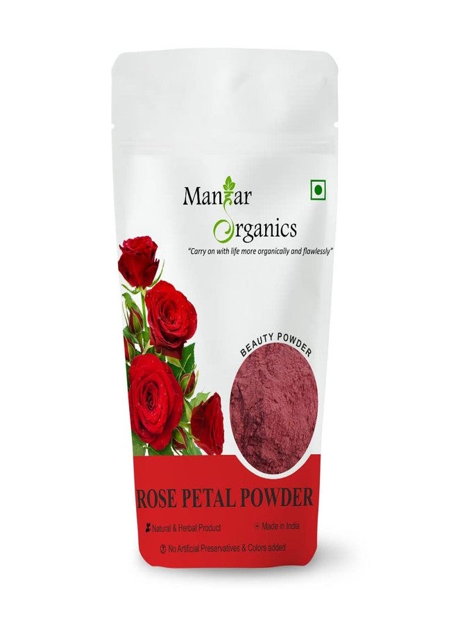 ManHar Organics Rose Petal Powder 500gm | Antioxidant Support To Revitalize Skin Health | for Skin & Hair with Vitamin Enriched, Fairness, Tanning & Glowing Face Pack Mask - Image 1