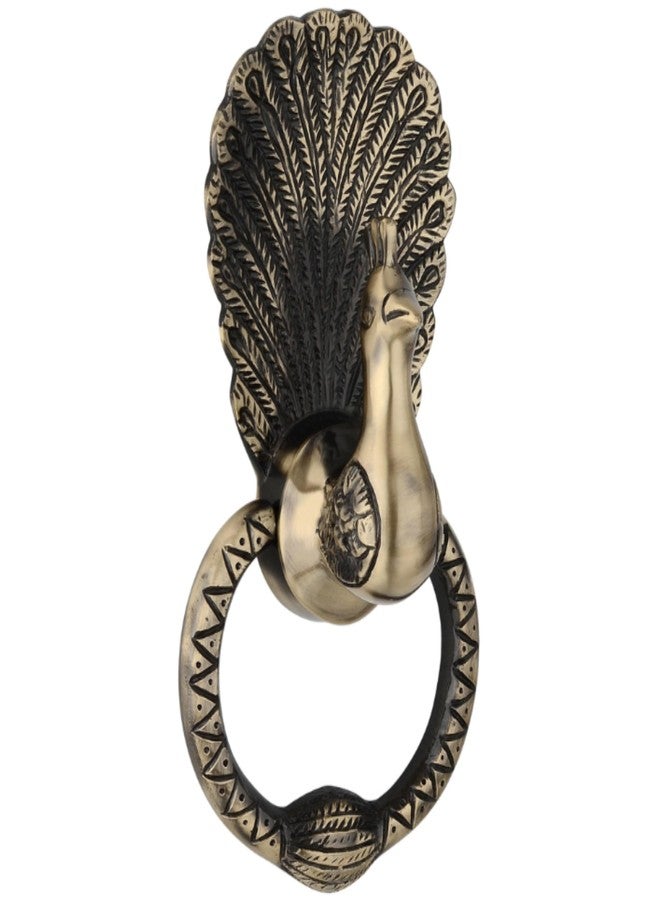 Xpert Sarang Antique Door Knocker for Main Door Pack of 1 by Xpert Brass Decorative Items for Living Room Antique Home Decor Items Interior Decoration Items Brass Pooja Items & Door Accessories for Home - Image 1