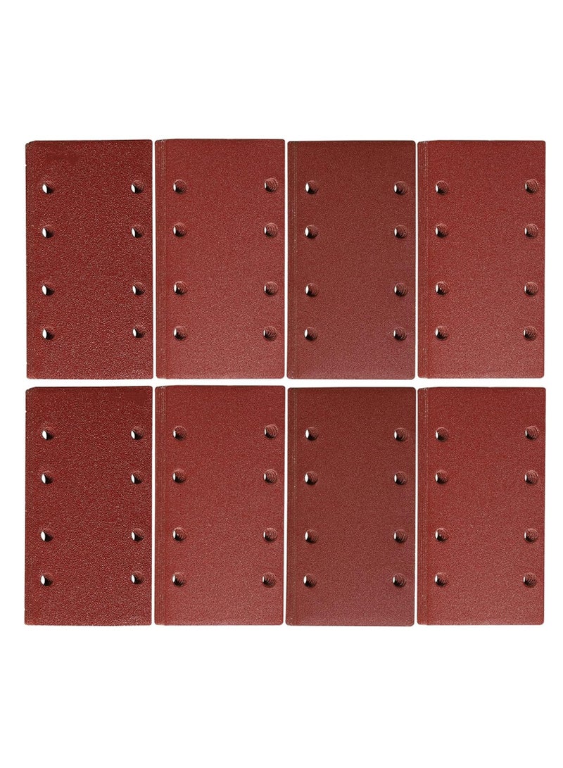 KASTWAVE 48-Piece Sanding Pad Set, 93 x 185 mm - Square Hook and Loop Sanding Sheets in Assorted Grits (40/60/ 80/120/ 180/240/ 320/400) for Rectangular Sanders - Image 1