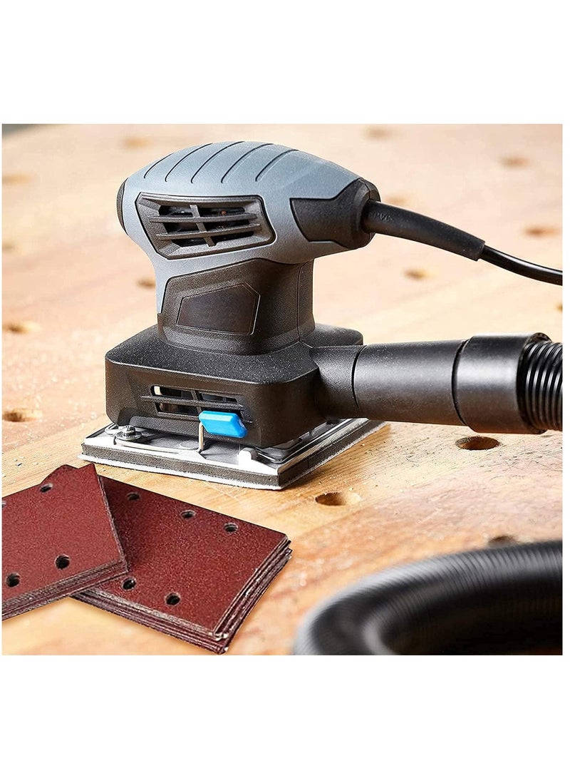 KASTWAVE 48-Piece Sanding Pad Set, 93 x 185 mm - Square Hook and Loop Sanding Sheets in Assorted Grits (40/60/ 80/120/ 180/240/ 320/400) for Rectangular Sanders - Image 5