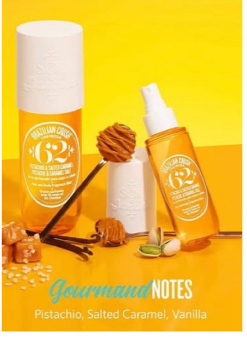 سول دي جانيرو عطر سول دي جانيرو البرازيلي كراش شيروزا ٦٢ للشعر والجسم - ٩٠ مل | عطر دافئ برائحة الفستق والكراميل المملح والفانيليا | خفيف وطويل الأمد للنساء والرجال الارجينال - Image 2