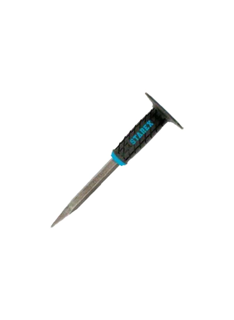 Starex Chisel Stoning 12"(300mm)x18mm Pointed Sandy Finish CRV Grey Grip