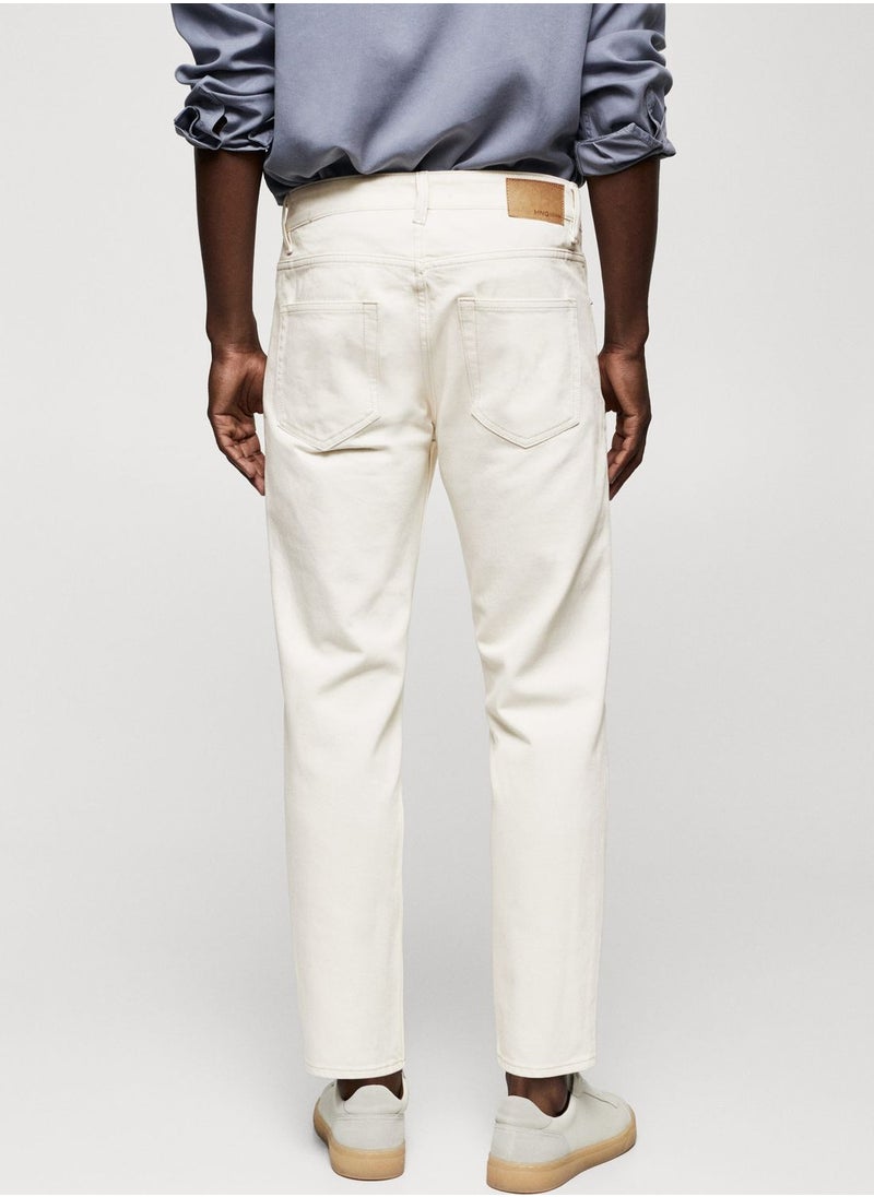 Mango Man - Light Wash Slim Fit Jeans - Image 1